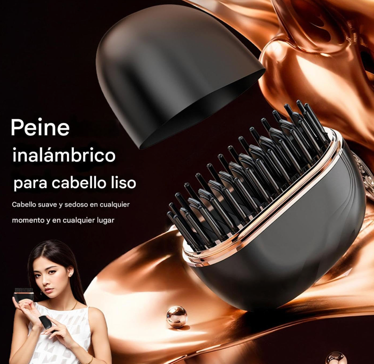 Mini Plancha de pelo con 3 temperaturas